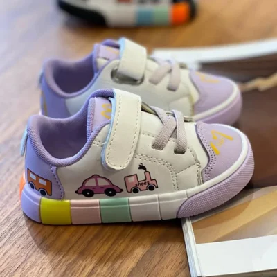 کفش بچه گانه ماشین کد 277 رنگ بنفش