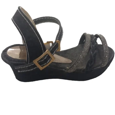 کفش مجلسی دخترانه پاشنه دار مدل نسترن رنگ مشکی