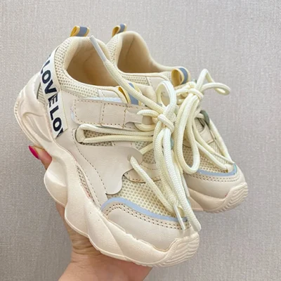 کتونی اسپرت LOVE رنگ کرم