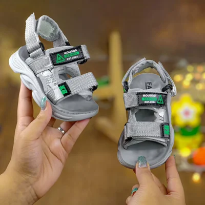 صندل بچه گانه موعود کد 676 رنگ طوسی