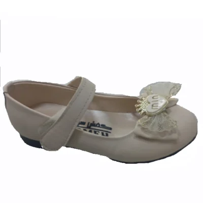 کفش مجلسی بچگانه مدل تینا رنگ کرم